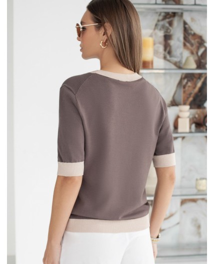 Джемпер женский кофейный