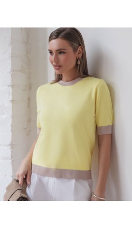 Джемпер женский лимонный