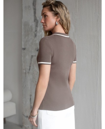 Джемпер женский кофейный