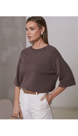 Джемпер женский кофейный