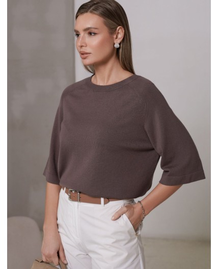 Джемпер женский кофейный