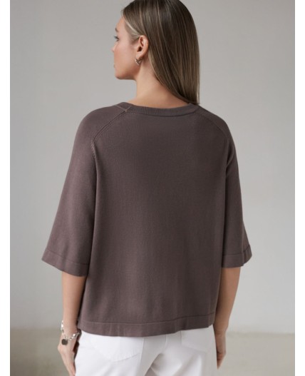 Джемпер женский кофейный