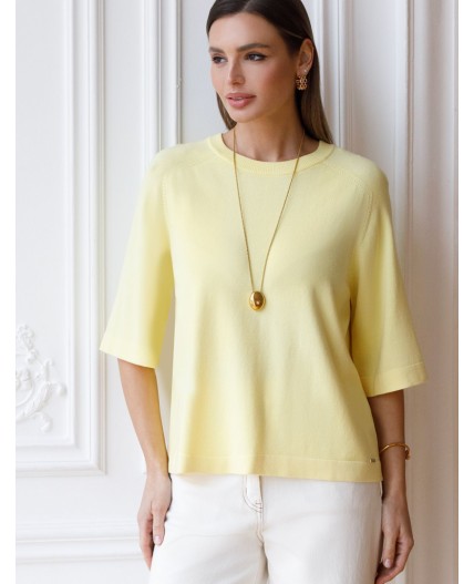 Джемпер женский лимонный
