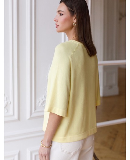 Джемпер женский лимонный