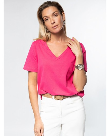 Футболка женская цикламеновый