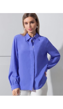 Блузка женская ярко-голубой