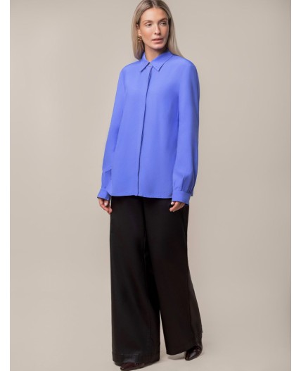 Блузка женская ярко-голубой