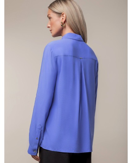 Блузка женская ярко-голубой