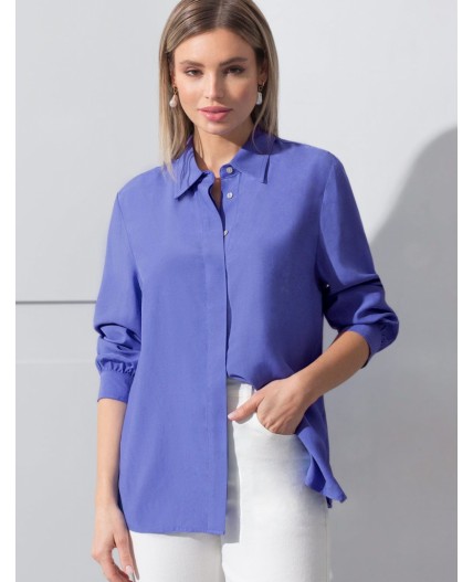 Блузка женская ярко-голубой