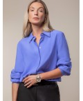 Блузка женская ярко-голубой