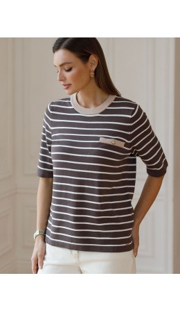 Джемпер женский кофейный