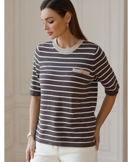 Джемпер женский кофейный