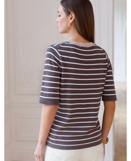 Джемпер женский кофейный