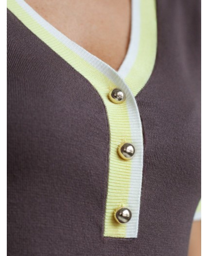 Джемпер женский кофейный