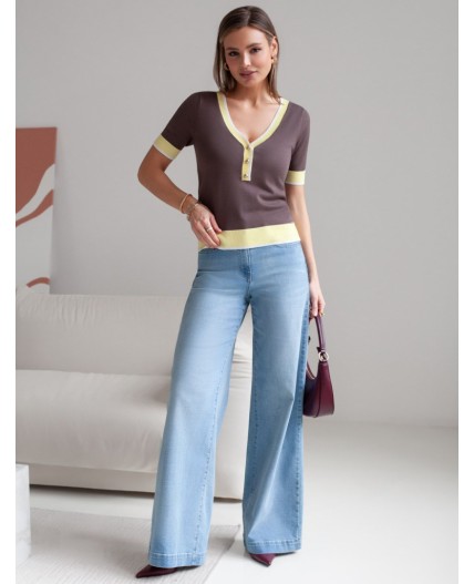 Джемпер женский кофейный