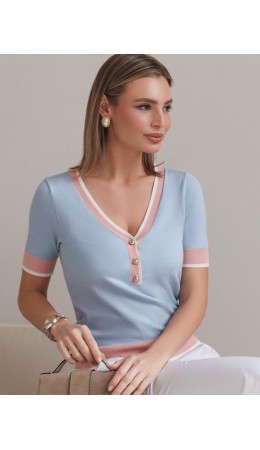 Джемпер женский светло-голубой