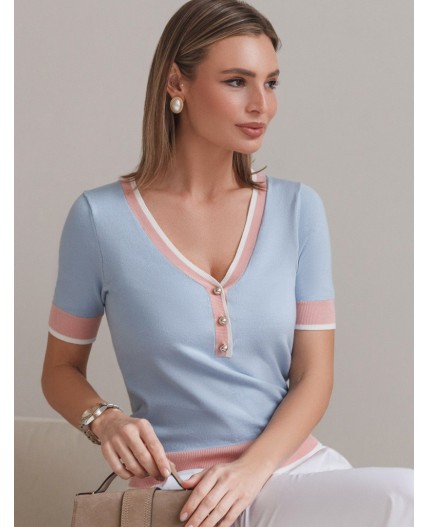 Джемпер женский светло-голубой