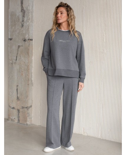 Джемпер женский т.серый меланж_athleisure mood