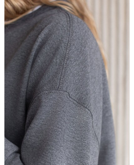 Джемпер женский т.серый меланж_athleisure mood