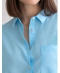 Блузка женская лазурно-голубой