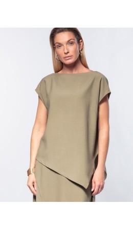Топ женский св.оливковый