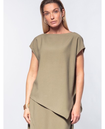 Топ женский св.оливковый