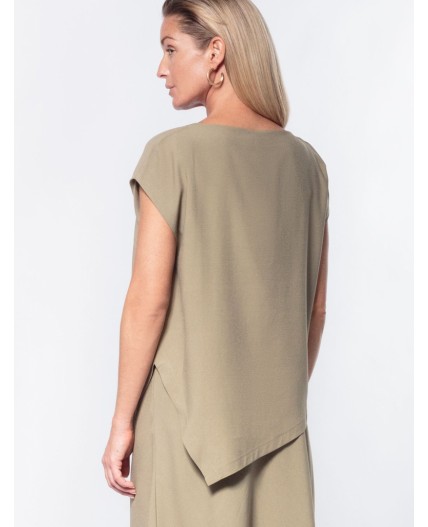 Топ женский св.оливковый