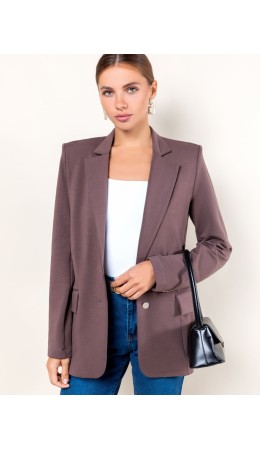 Жакет женский кофейный
