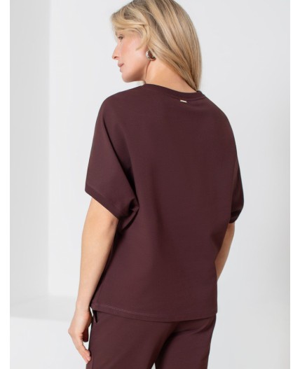 Футболка женская коричневый