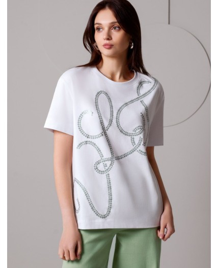 Футболка женская белый_vilatte