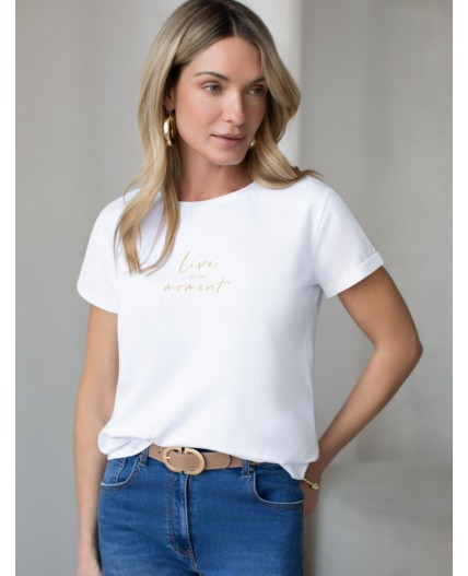 Футболка женская белый_moment