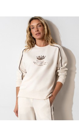 Джемпер женский овсяный меланж_queen