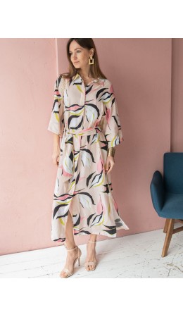 Платье женское пудровый