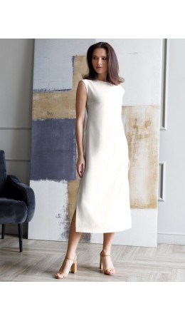 Платье женское кокосово-молочный