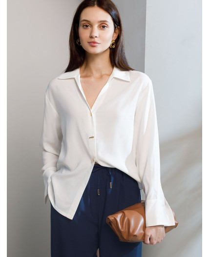 Блузка женская натуральный белый