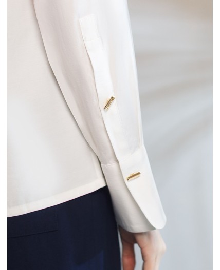 Блузка женская натуральный белый