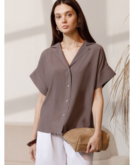 Блузка женская кофейный