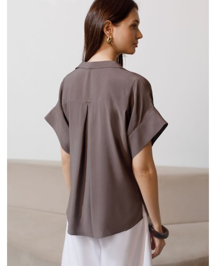 Блузка женская кофейный