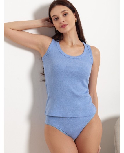 Трусы женские голубой меланж