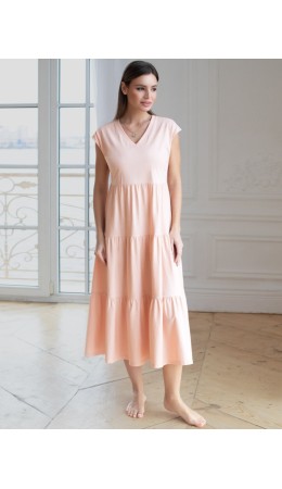 Платье женское пудра
