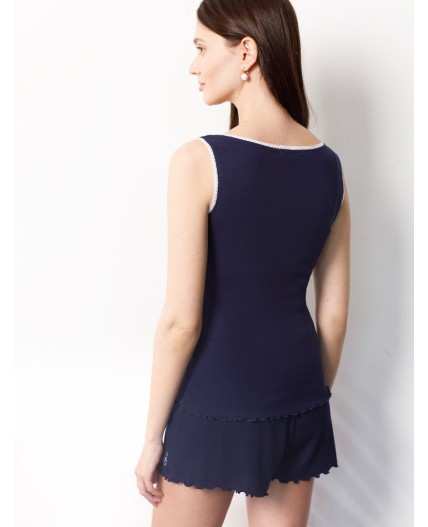 Топ женский т.синий