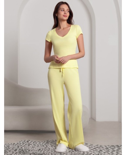 Брюки женские лимонный