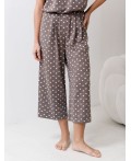 Брюки женские кофе-белый лапы