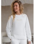Джемпер женский белый_athleisure mood