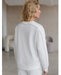 Джемпер женский белый_athleisure mood