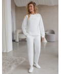 Джемпер женский белый_athleisure mood
