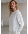 Джемпер женский белый_athleisure mood