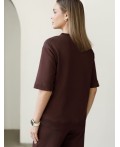 Футболка женская коричневый_vintage