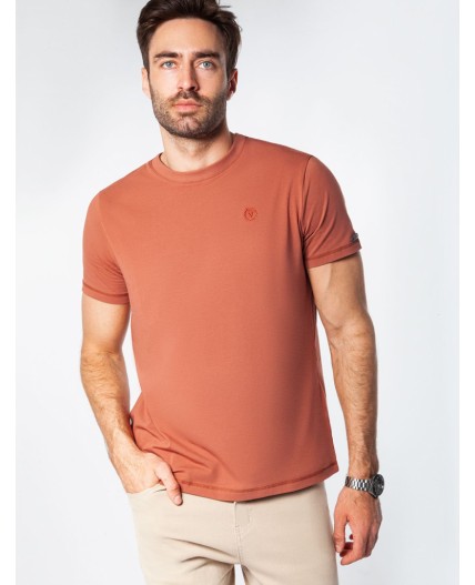 Футболка мужская кирпично_бордовый