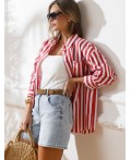 Блузка женская белый-красный